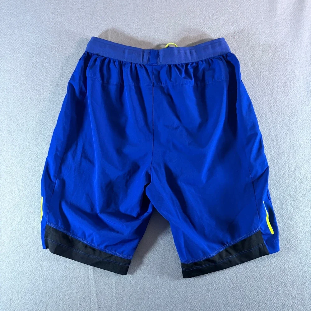 Russell Athletic Mens Blue Active Performance Shorts Size S 28-30 Zip Pockets